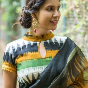 kalamkari readymade blouse – boat neck