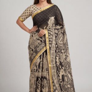 Authentic Kalamkari Art Kota Cotton Saree